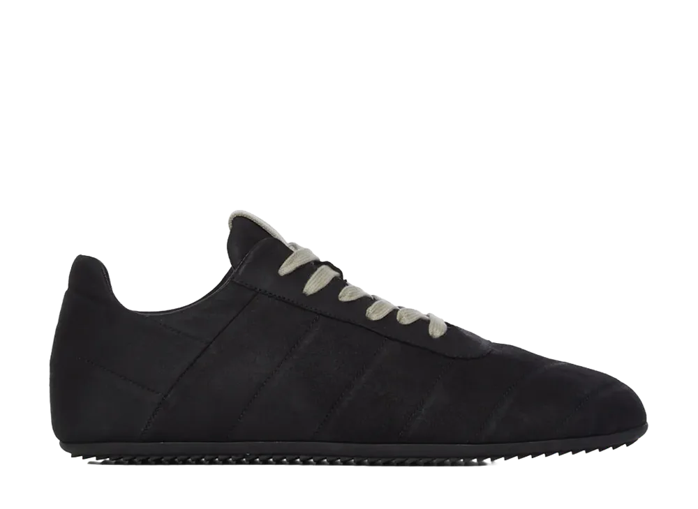 Rick Owens FW26 Tower Quilted Minimal Sneaks Feather Nappa "Black"