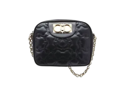 Salvatore Ferragamo Gancini Galore Camera Case "Black"