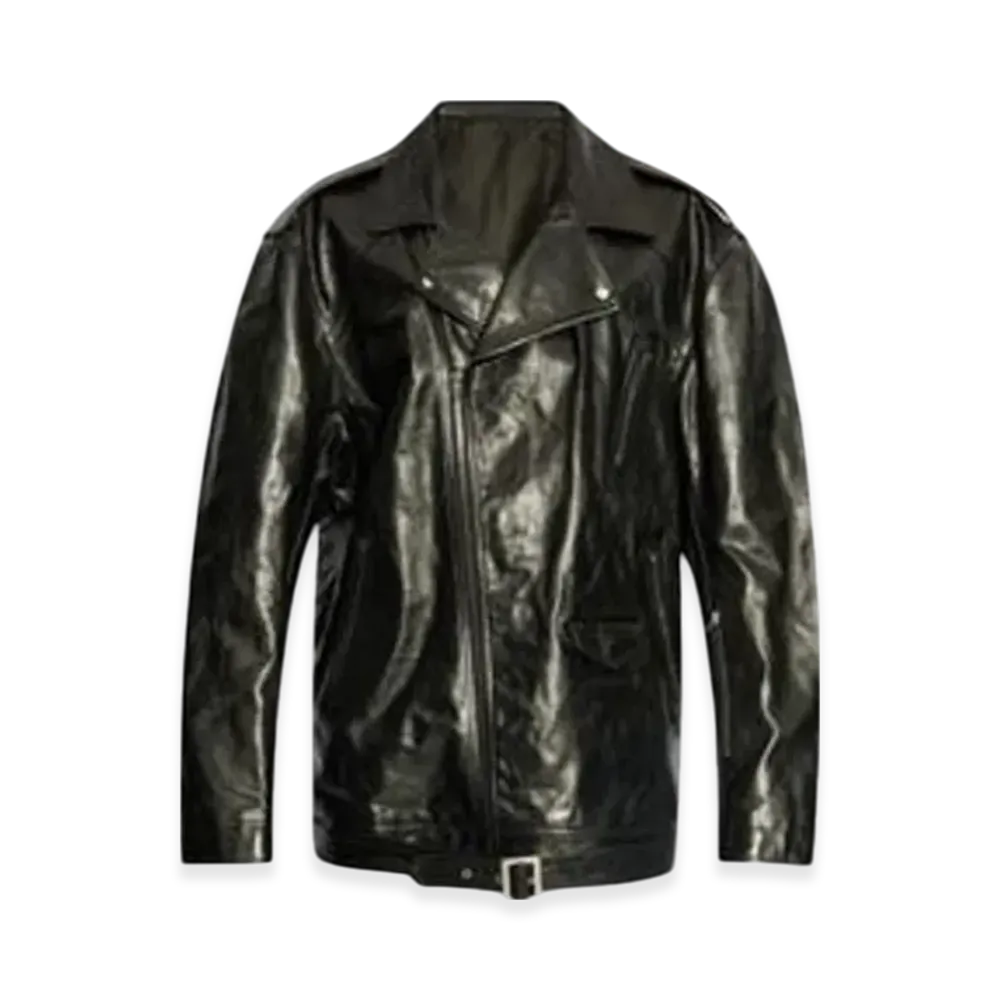Rick Owens Jumbo Leather Jacket "Black"