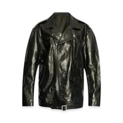 Rick Owens Jumbo Leather Jacket "Black"