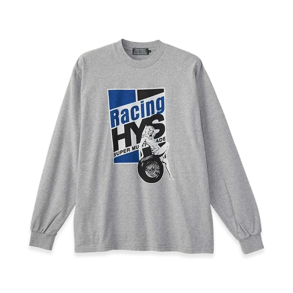 HYSTERIC GLAMOUR RACING HYS Tee "Top gray"
