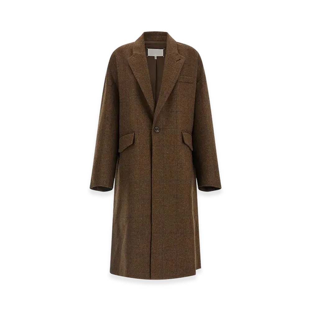 Maison Margiela Women's Oversized Cocooning Coat "Brown"