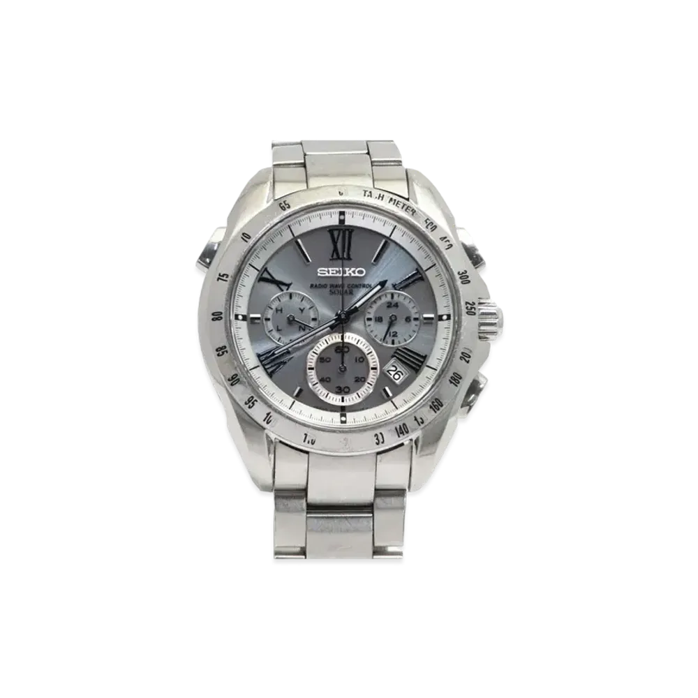 SEIKO Brightz Solar Radio Chronograph "Silver" SAGA065