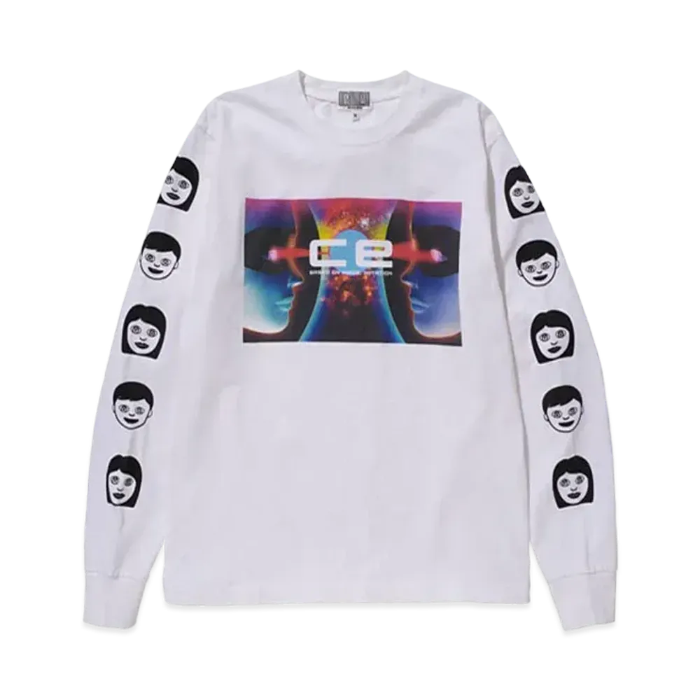Cav Empt (C.E) EYECONTACT LONG SLEEVE T "White"