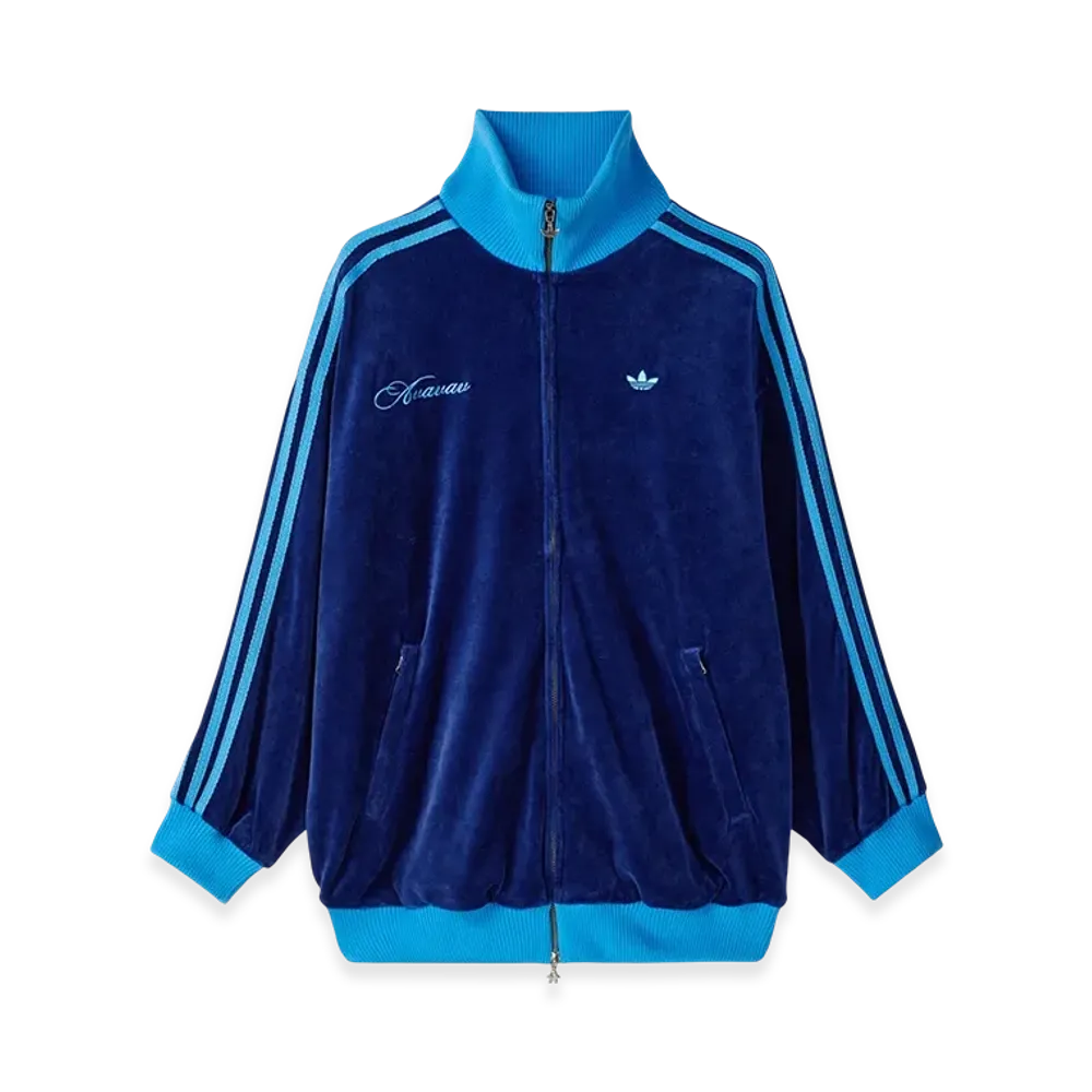 adidas x Avavav Velour Track Top (Jersey) "Dark Blue"