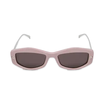 Alexander McQUEEN Spike Studs Geometric Sunglasses "Pink"