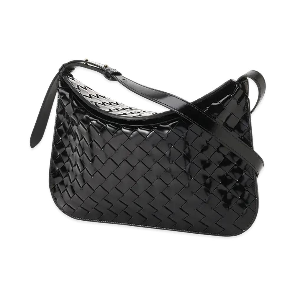 Bottega Veneta Flap Spazzolato "Black"