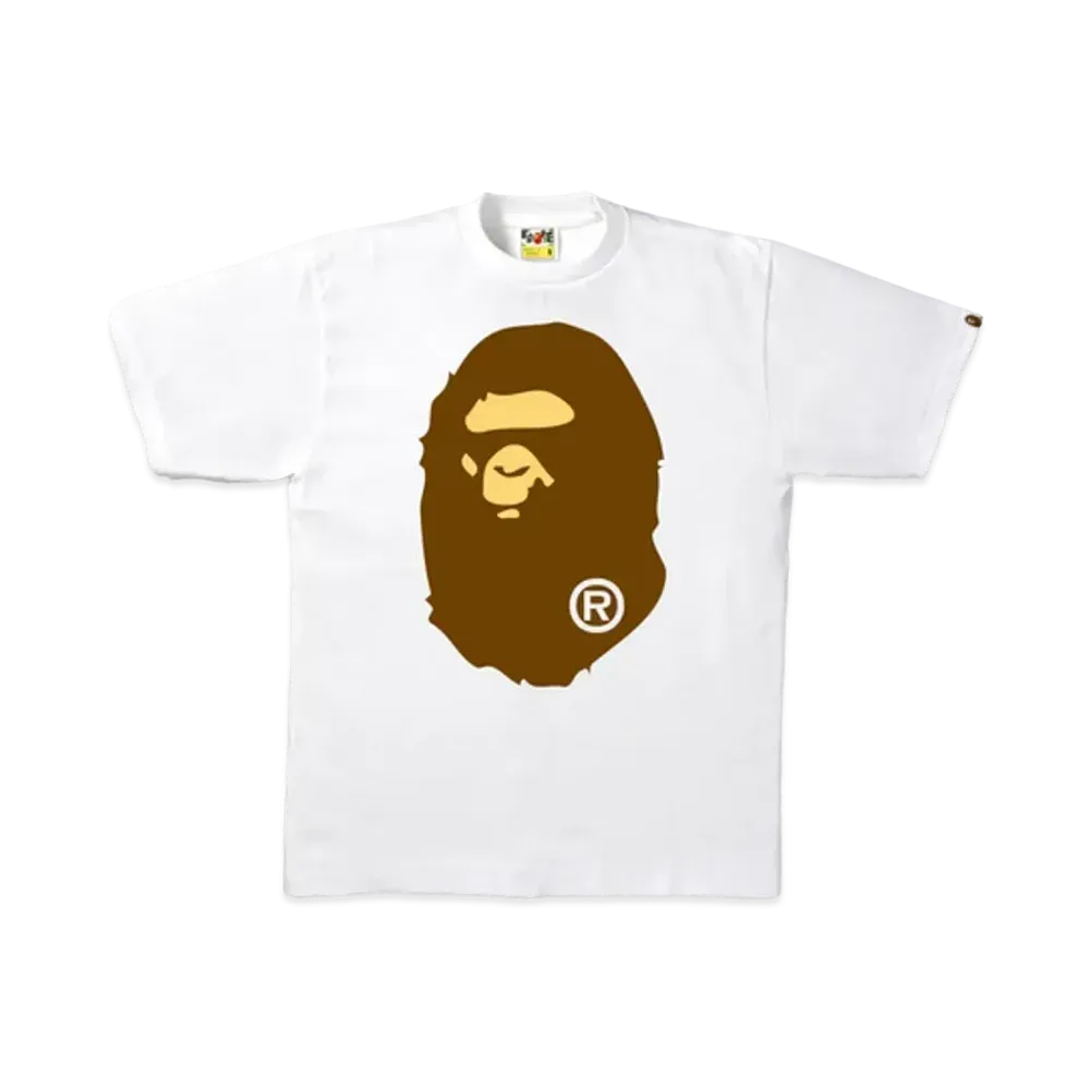 A BATHING APE Big Ape Head Tee "White"