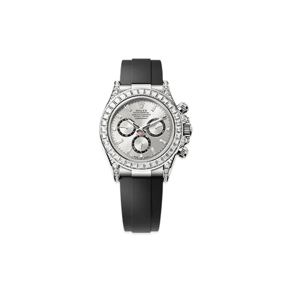 ROLEX Cosmograph Daytona 40mm White Gold Diamond 126539TBR "Steel"