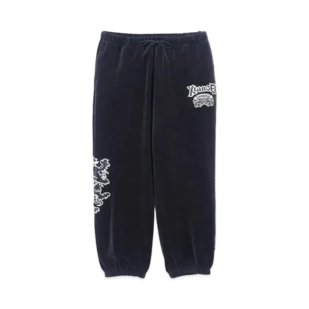 XLARGE x AVIREX Velour Pants "Black"