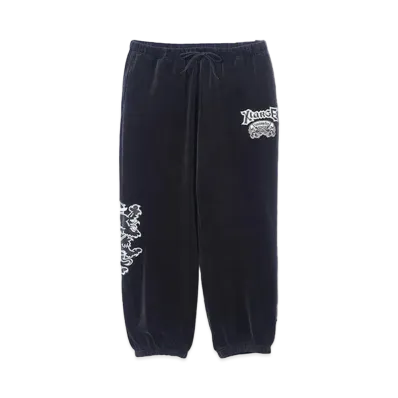 XLARGE x AVIREX Velour Pants "Black"