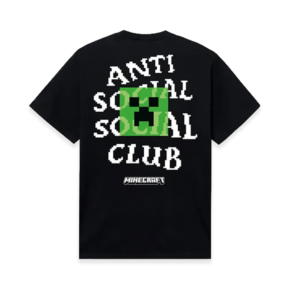 ANTI SOCIAL SOCIAL CLUB x Minecraft Creeper Head Logo Tee "Black"