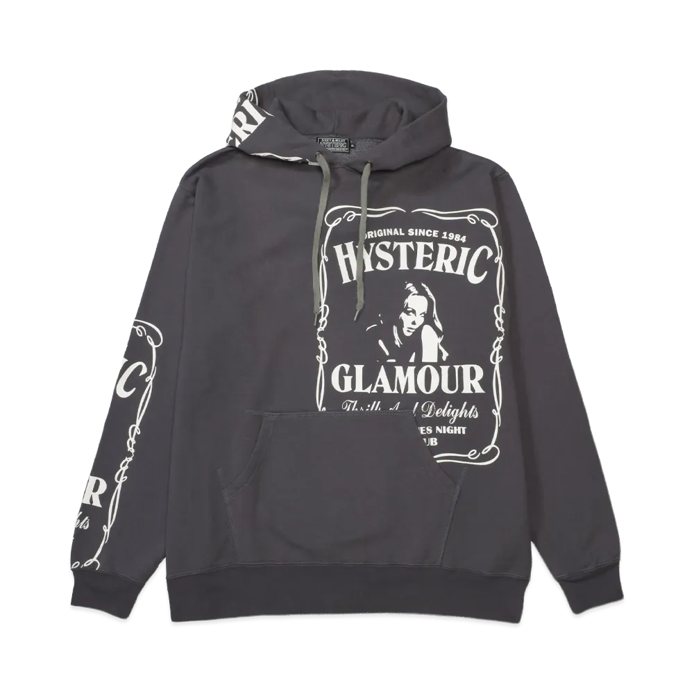 HYSTERIC GLAMOUR Hys Whisky Hoodie "Charcoal Gray"