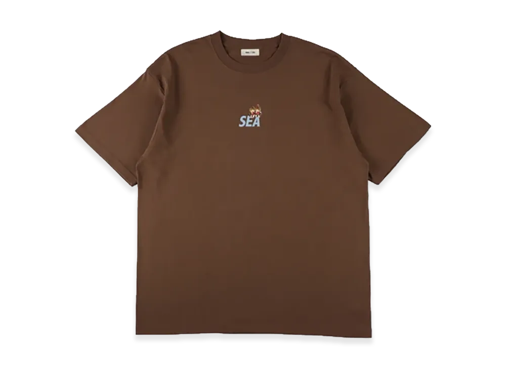 WIND AND SEA x Monchhichi Pair Tee "Brown"