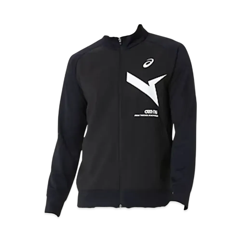 Asics Aim-Trg Wind Barrier Hybrid Knit Jacket "Performance Black/Brilliant White"