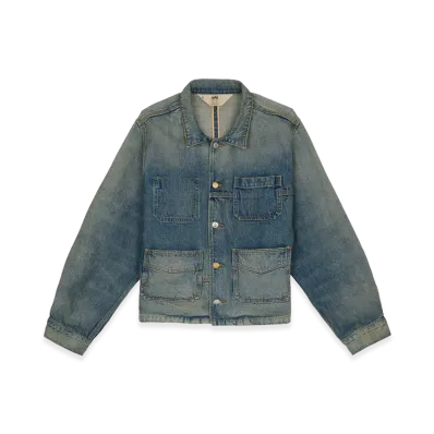 A.P.C. x Brain Dead Selvedge Chore Jacket "Washed Indigo"