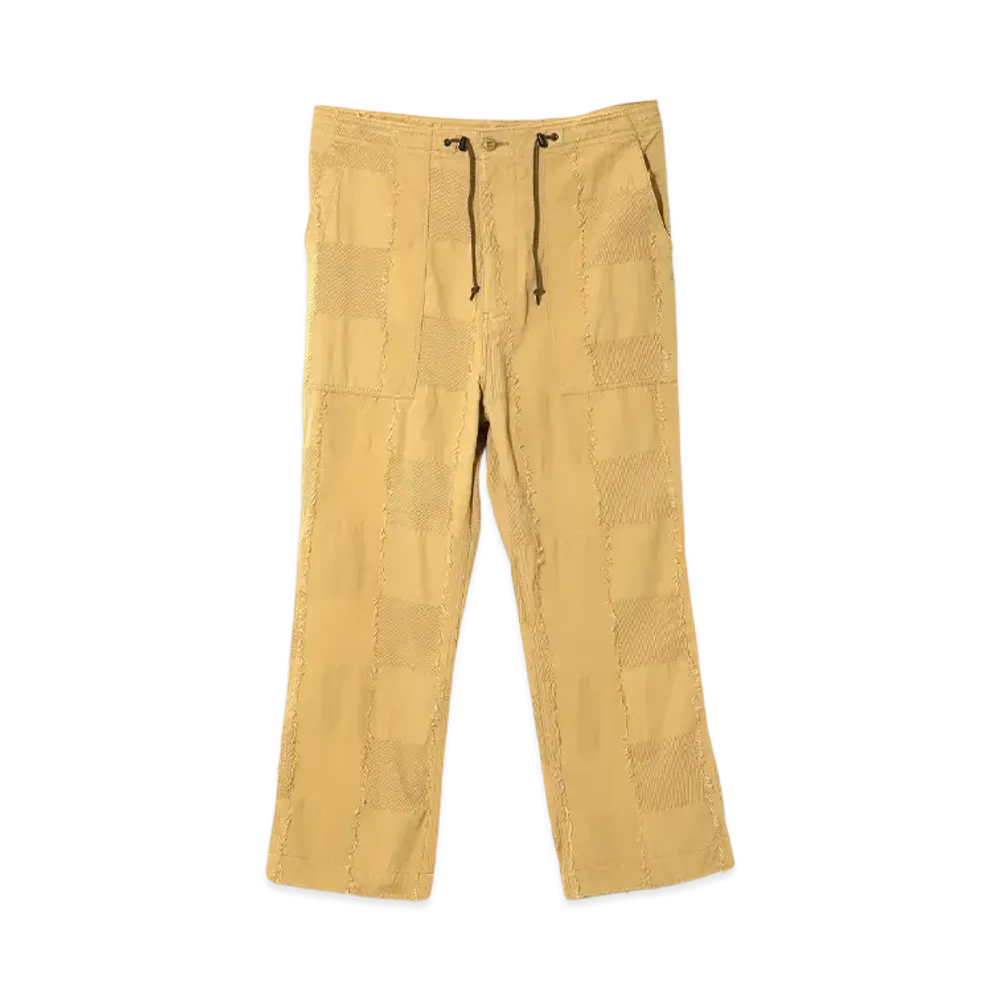 NEEDLES String Fatigue Pant - Ripstop Cut Jacquard "Yellow"