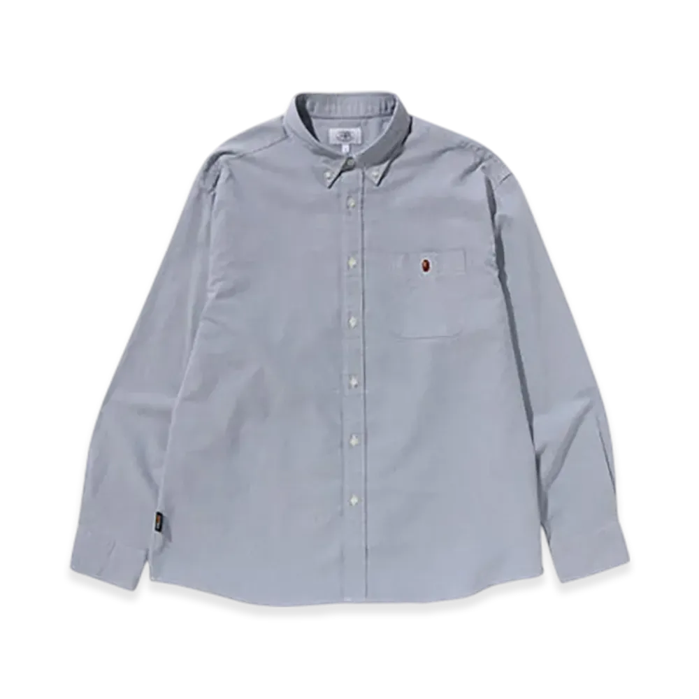 A BATHING APE One Point Cordura Oxford Shirt "White"