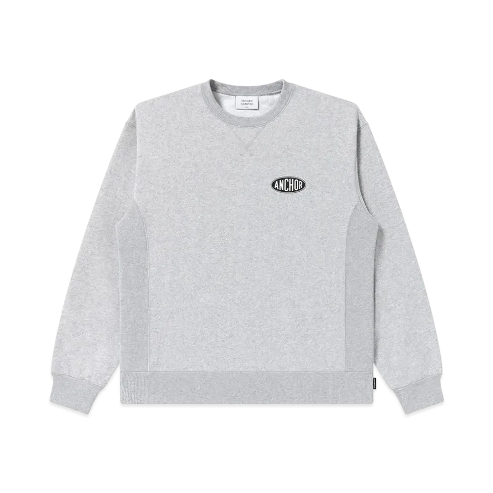 Mercedes Anchor Inc. Oval Logo Crew Sweat "Heather Grey"