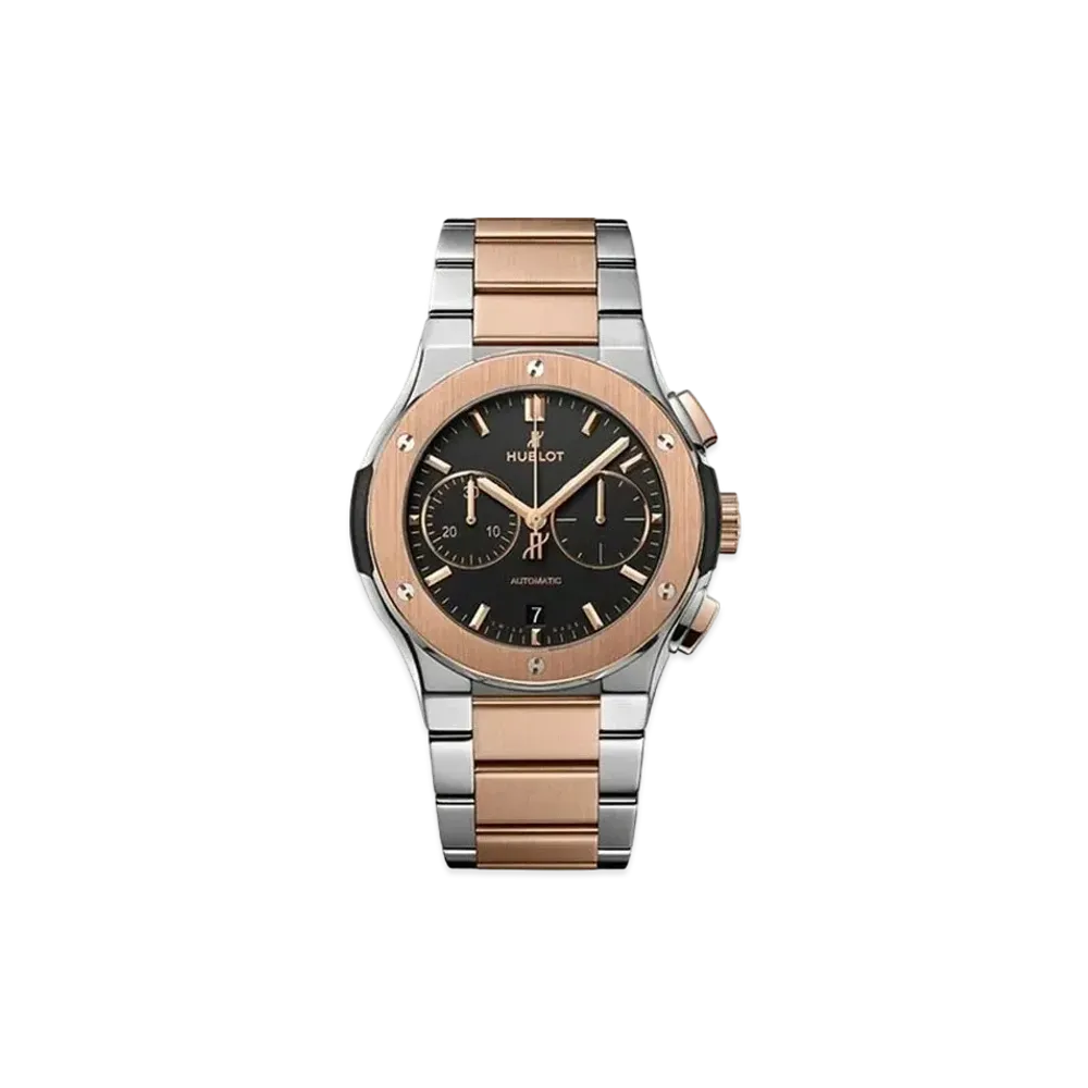 HUBLOT Classic Fusion Chronograph Titanium King Gold Bracelet 42mm
