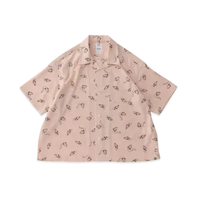 visvim Harmon Shirt S/S Roadster "Pink"