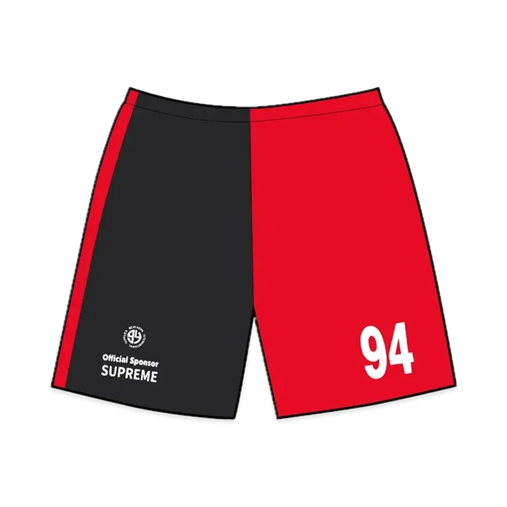 Supreme Split Soccer Short "Black"