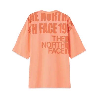 The North Face Short Sleeve Oversized Drawstring Tee "Peach Granita"