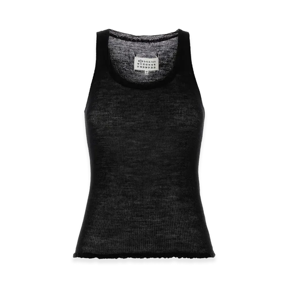 Maison Margiela Women's Knit Tank Top "Black"