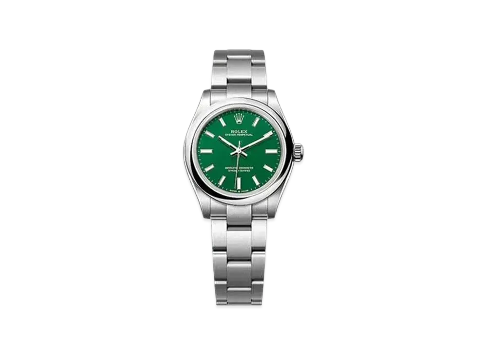 ROLEX Oyster Perpetual 31mm Oystersteel 277200 "Green"