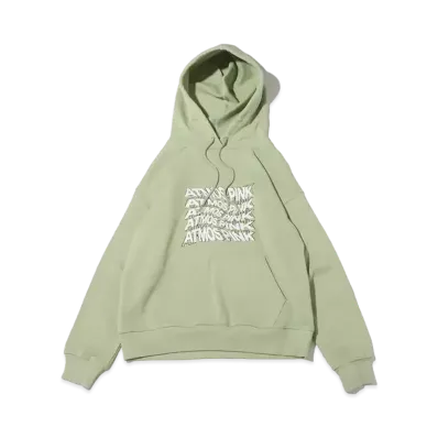 atmos pink Graphic Logo Hoodie "Mint"