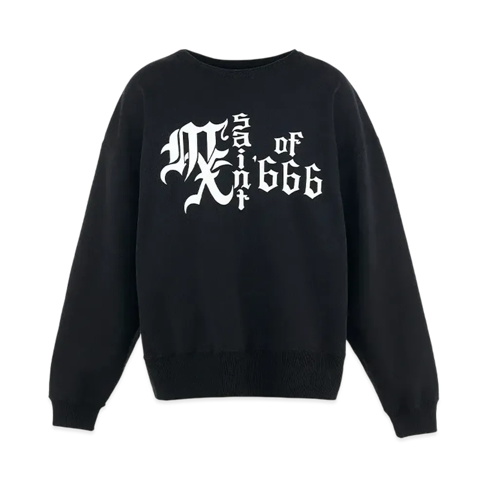 SAINT Mxxxxxx Crw-N Sweat MX666 "Black"