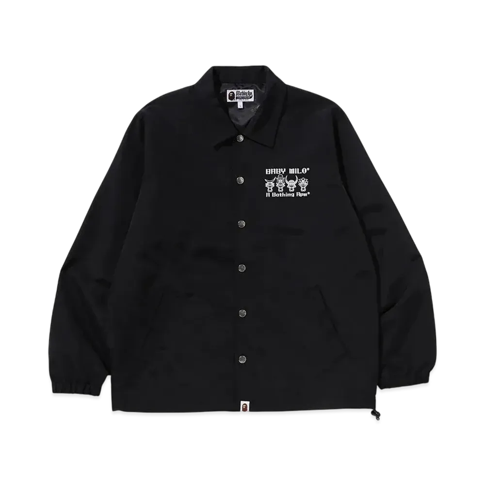 A BATHING APE Kyoto Baby Milo Samurai Coach Jacket "Black"