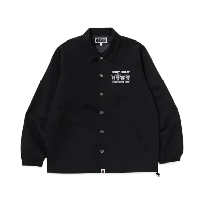 A BATHING APE Kyoto Baby Milo Samurai Coach Jacket "Black"