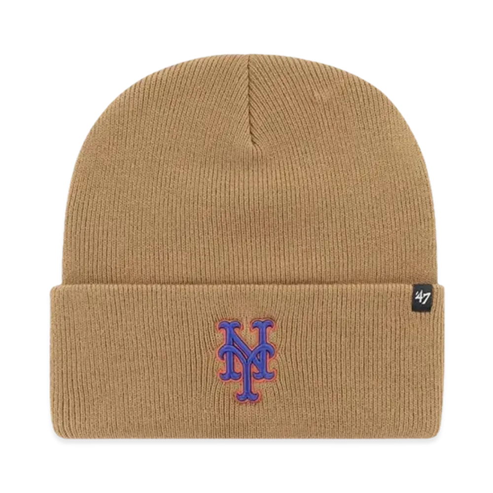 47 MLB Haymaker Cuff Knit "Mets Camel"