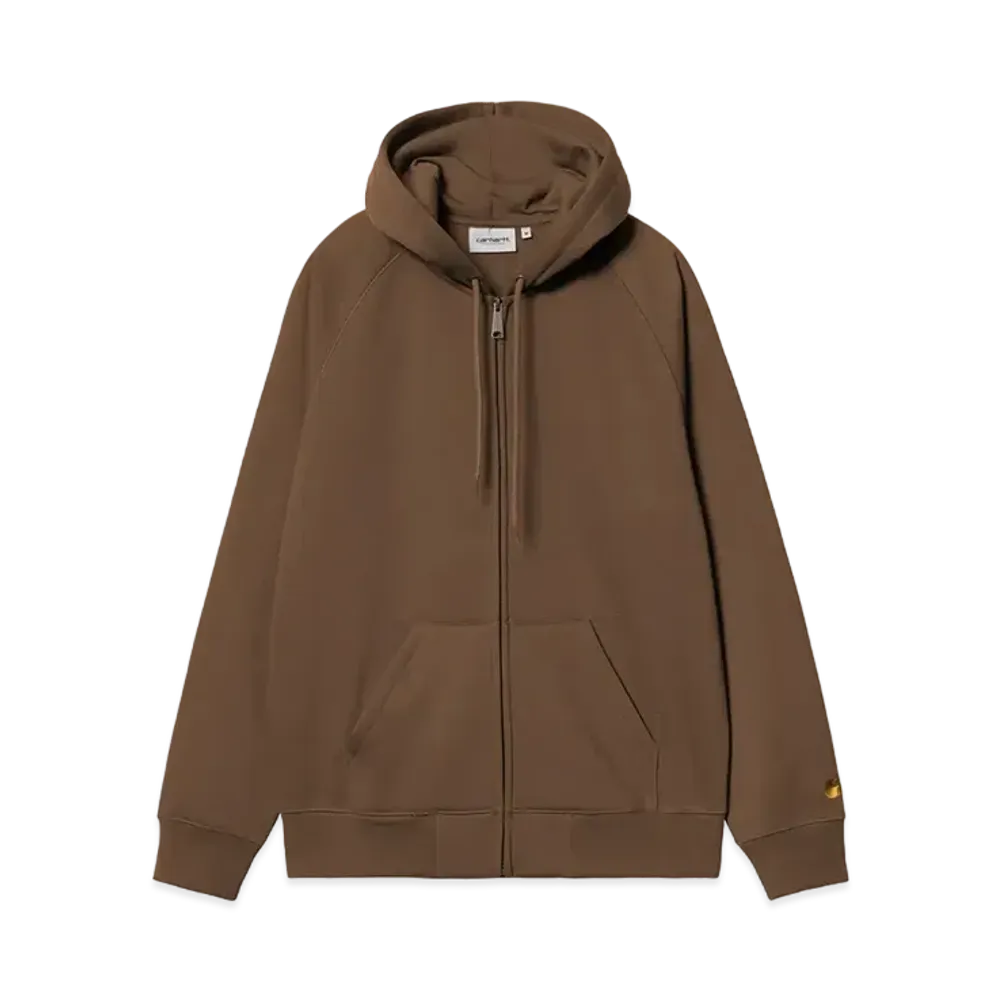 Carhartt WIP Hooded Chase Jacket "Chocolate/Gold"