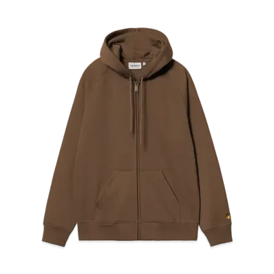 Carhartt WIP Hooded Chase Jacket "Chocolate/Gold"