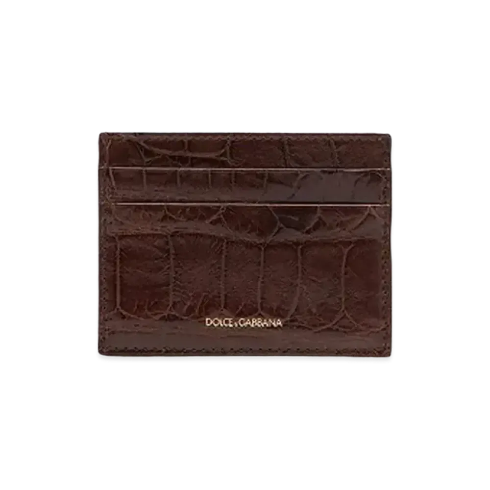 Dolce&Gabbana Belt Crocodile "Brown"