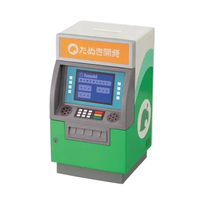 BANDAI "Ichiban Kuji" -Animal Crossing: Welcome Back! Happy Memories- B Prize Tanuport ATM-style piggy bank (with sound)