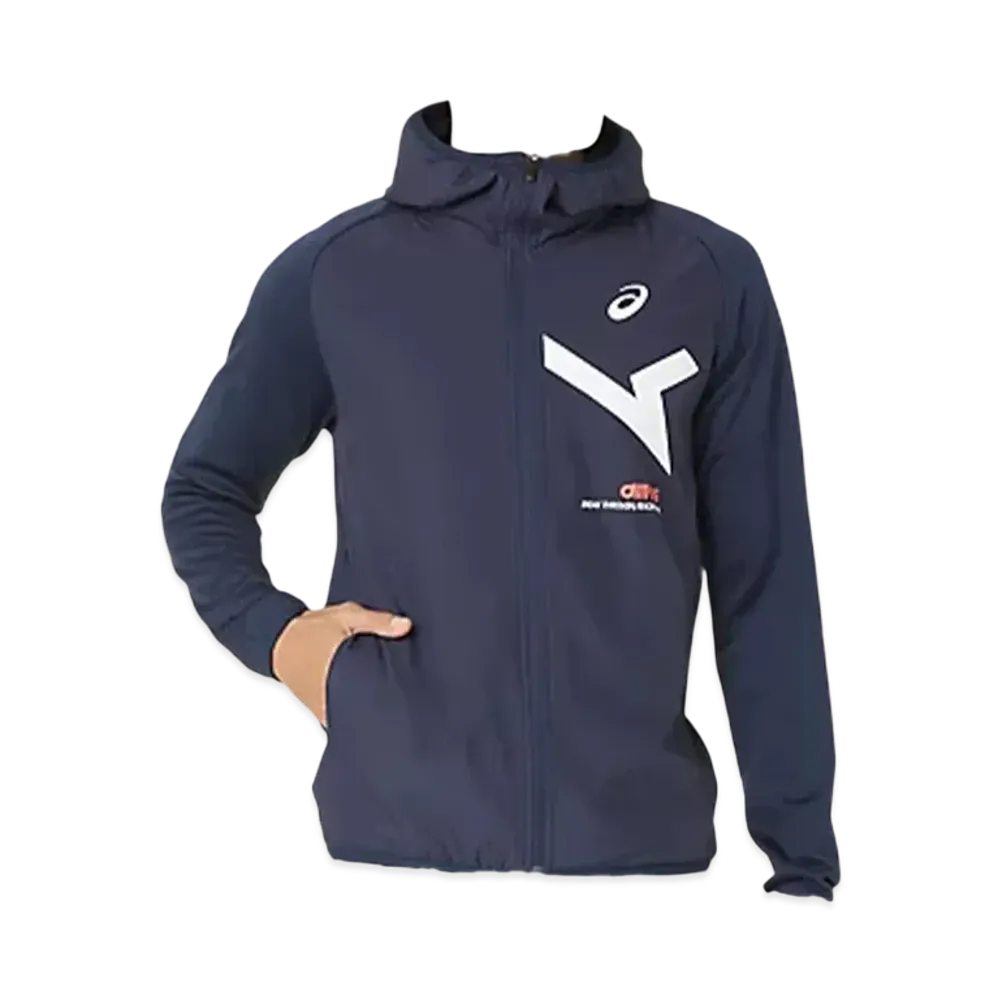 Asics A-I-M Hybrid Fleece Full Zip Hoodie "Midnight"