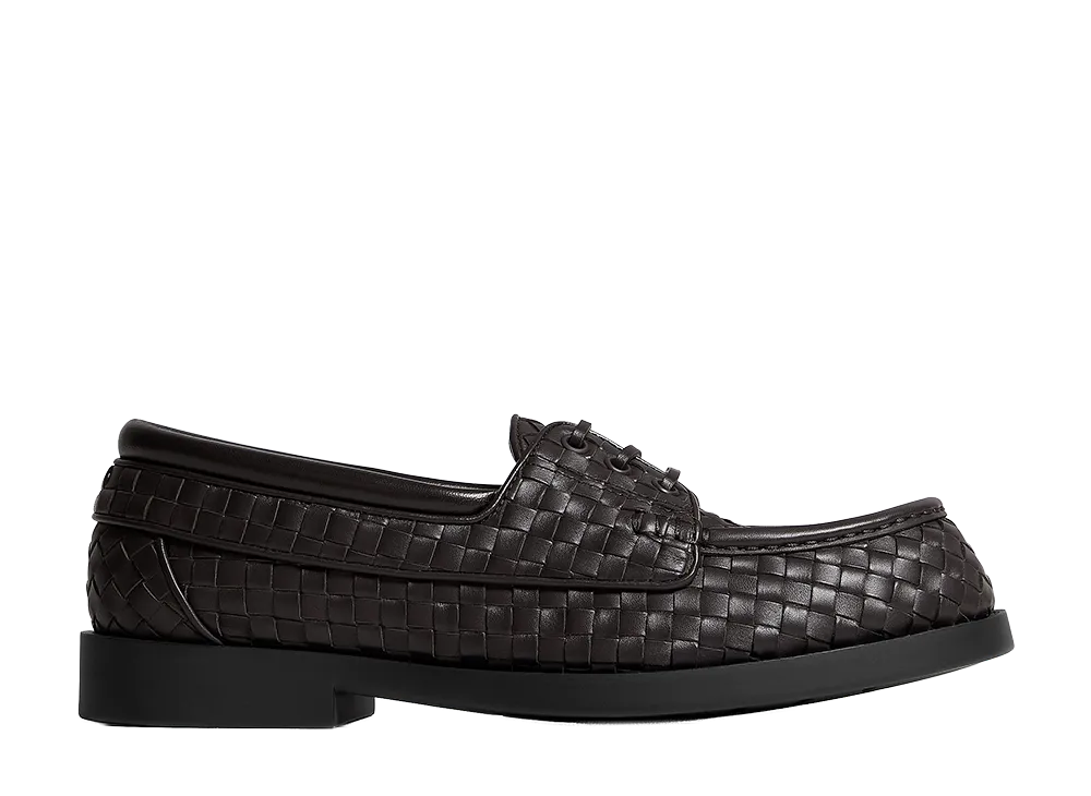 Bottega Veneta Pia Boat Shoes "Espresso"