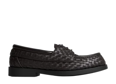 Bottega Veneta Pia Boat Shoes "Espresso"