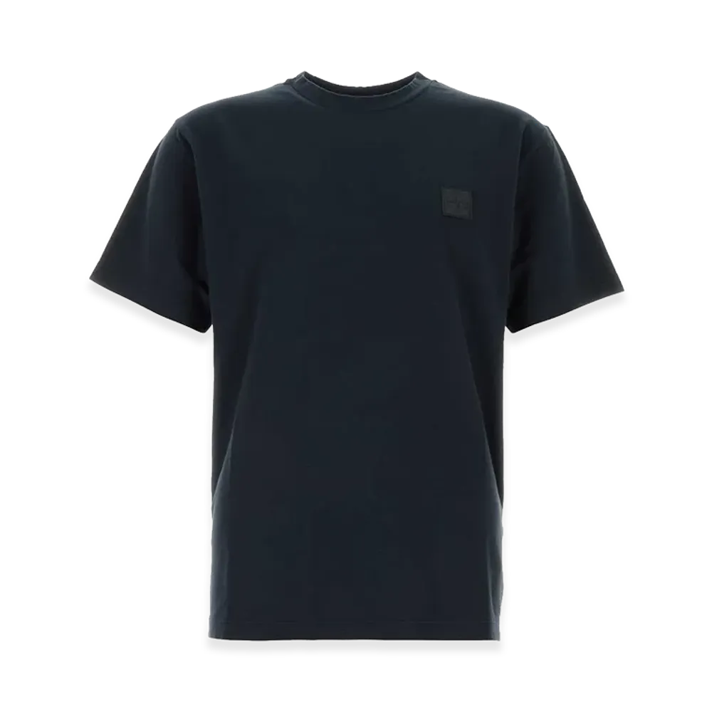 Stone Island Cotton T-Shirt "Midnight Blue"