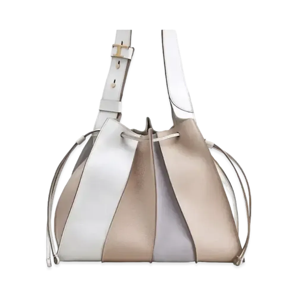 TOD'S Leather Bucket Bag Medium "Brown"