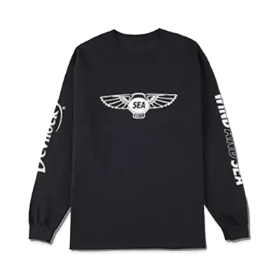 WIND AND SEA WDS x DEVILOCK (WING) L/S T-SHIRT "Black"