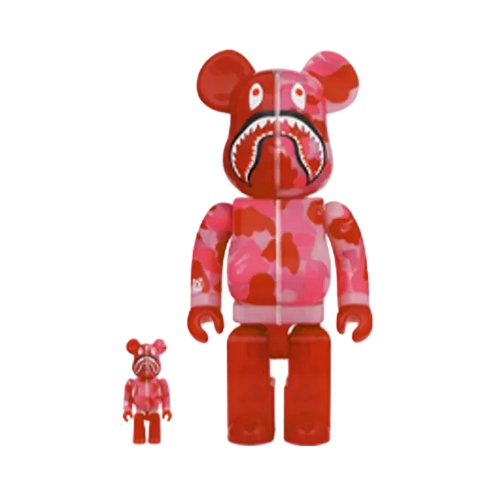 Bearbrick x BAPE ABC Camo Shark 100% & 400%