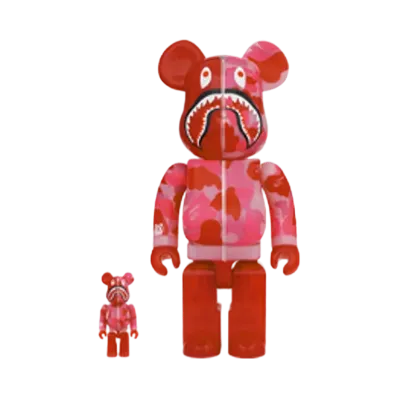 Bearbrick x BAPE ABC Camo Shark 100% & 400%