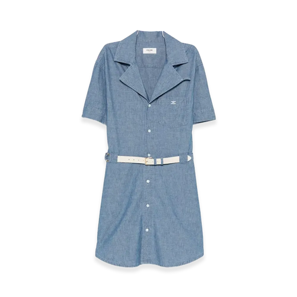 CELINE Women's Dresses "Light Blue"