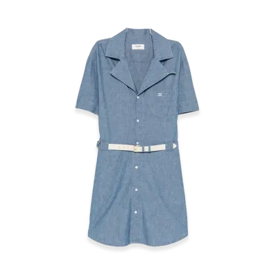 CELINE Women's Dresses "Light Blue"