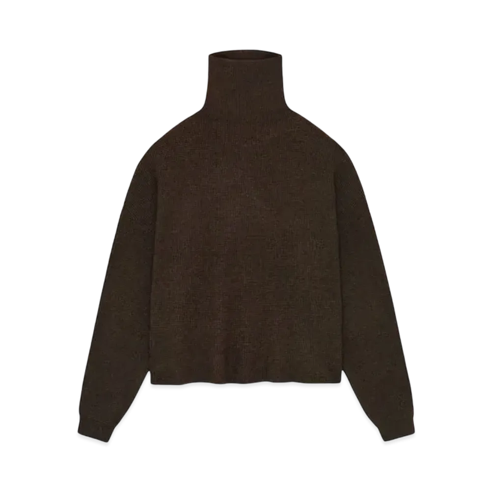 FEAR OF GOD Essentials Women's Waffle Turtleneck "Brown"