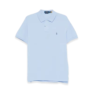 Polo Ralph Lauren Slim Fit Cotton Pique Polo Shirt "Light Blue"